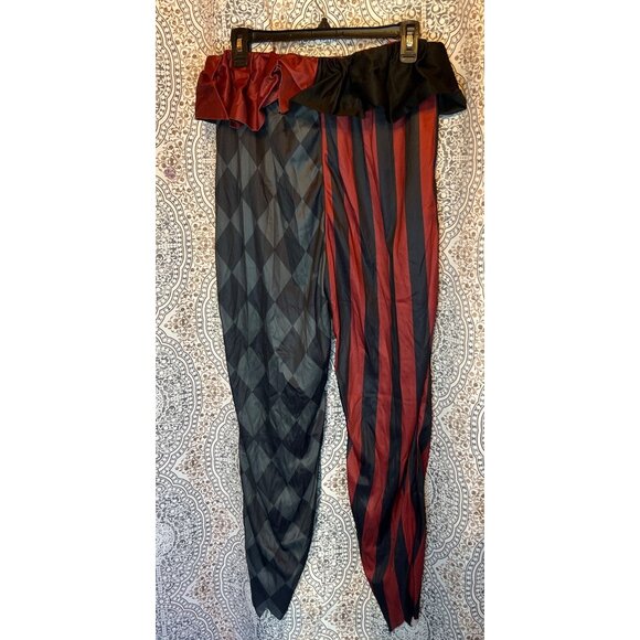 Spooktacular Creations Womens Scary Jester Halloween Costume M Red Black - Picture 7 of 9